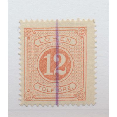 Sweden Stamp Scott #J5, Used, Line Cancel
