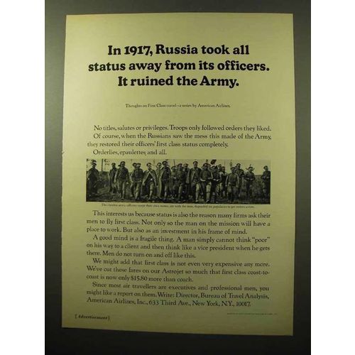 1964 American Airlines Ad - Russia Took Status Away