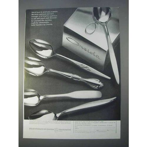 1966 Oneida Solid Stainles Ad - Wintersong, Cantata +