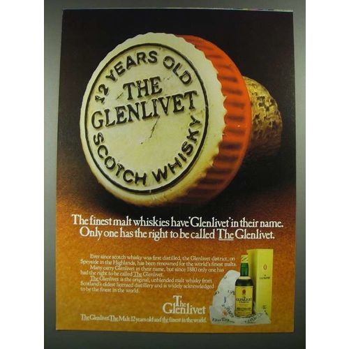1980 The Glenlivet Scotch Ad - The Finest Malt Whiskies