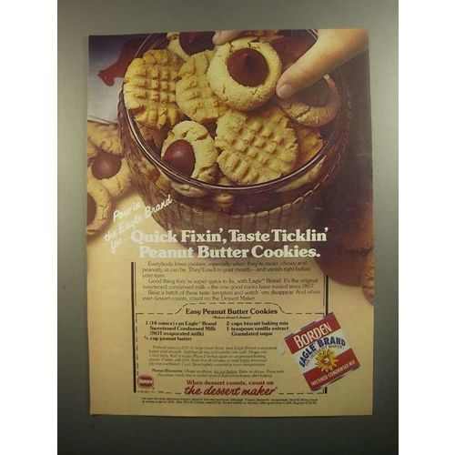 1984 Borden Eagle Condensed Milk Ad - Easy Cookies