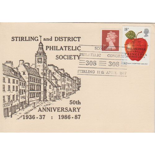 GB 1987 Stirling & District PS 50 years Special Cover & postmark see others