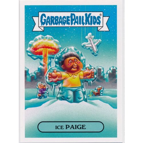 GPK Adam-Geddon Natural Disasters Sticker 14b Ice Paige