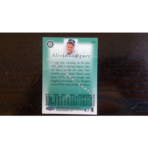 1997 Sports Illustrated Promotional Sample Card # 158 Alex Rodriguez Mint (9)