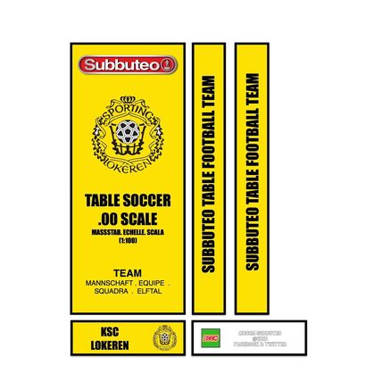 Table Football Subbuteo Box Label KSC Lokeren (BEL) 2018 away