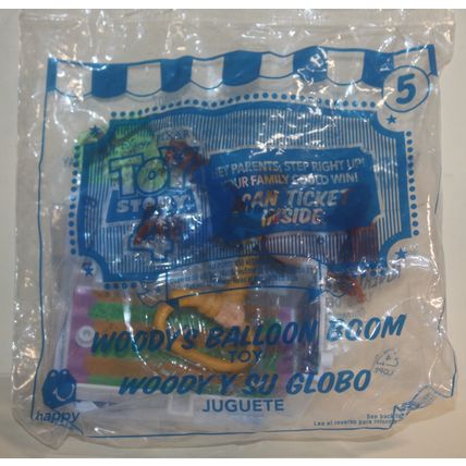 2019 McDonalds Disney's Toy Story 4 #5 Woody's Balloon Boom Mint in Package
