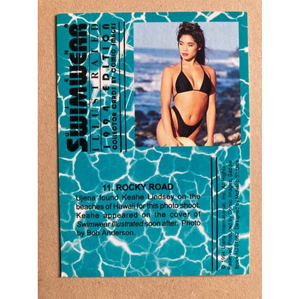 Ujena Swimwear Illustrated 1994 Edition Base trading card # 11 Keahe Lindsey (A)