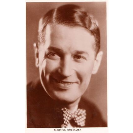 Maurice Chevalier Actor Real Photo Postcard