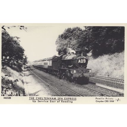 Cheltenham Spa Express East Of Reading Railway Station Postcard