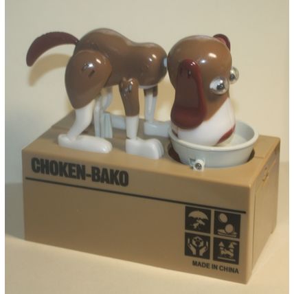 Battery Operated Hungry Dog Bank with Motion