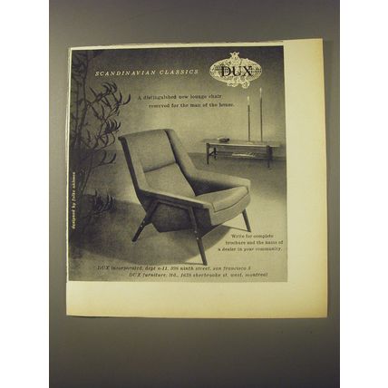 1956 Dux Chair by Folke Ohlsson Advertisement - Scandinavian Classics
