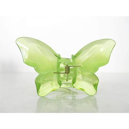 Medium large clear butterfly hair claw clip