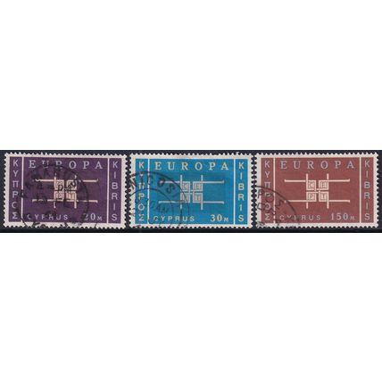 Cyprus 1963 SG 234-6 Used - Europa/CEPT (G-254 (3))