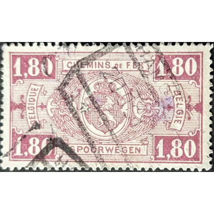 STAMP Belgium SGP391 1923 1Fr80 Railway Parcel Post Used
