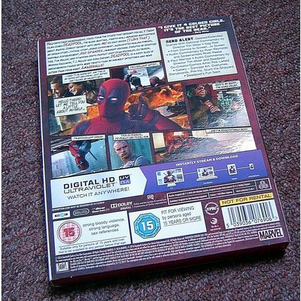 Deadpool (Blu-ray, 2016) Region Free ~