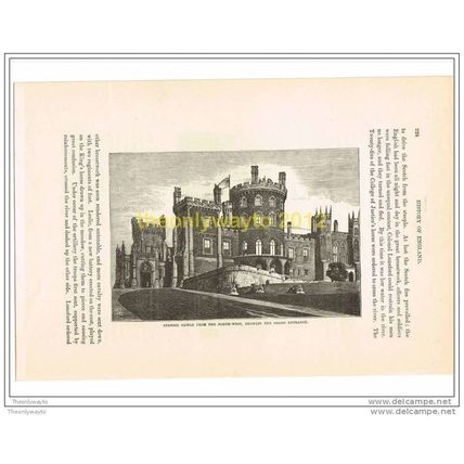 BELVOIR CASTLE FROM THE NORTH WEST, ENGLAND, Illustration, c1870