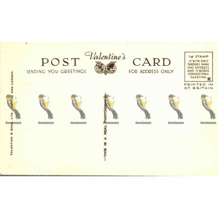 Bodelwyddan (Marble) Church, Wales, Valentines RP Postcard, 1920s