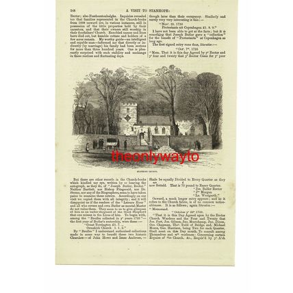 Stanhope Church, Co Durham, Book Illustration (Print), 1875