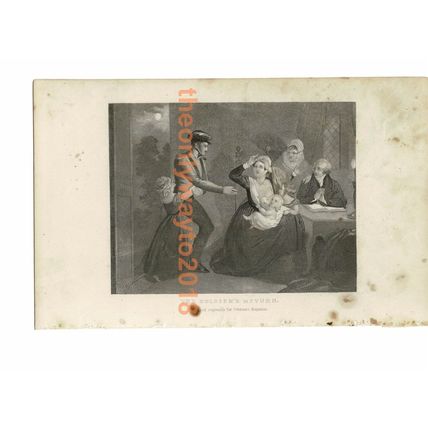 Soldiers Return, Peterson's Magazine, Book Illustration (Print), c1870