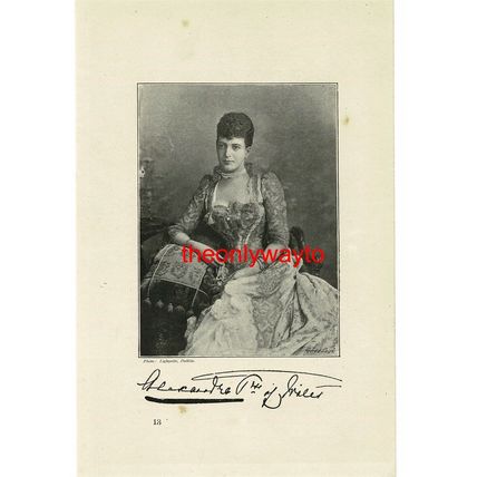 Princess Alexandra (Princess Of Wales), Book Illustration (Print), 1895