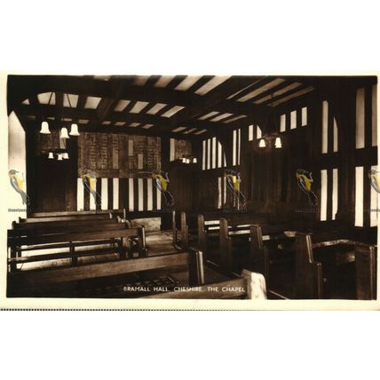Bramall Hall, Cheshire, The Chapel, RP Postcard