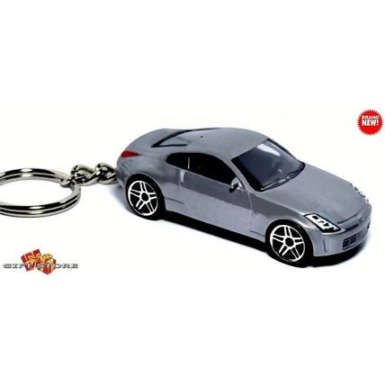 RARE KEYCHAIN SILVER NISSAN 350Z CUSTOM RIMS Ltd. Ed. GREAT GIFT NOVELTY