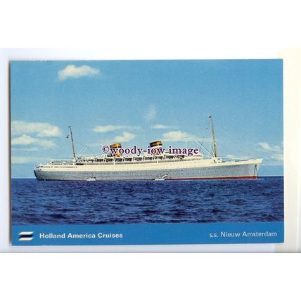 LN0910 - Holland America Liner - Nieuw Amsterdam , built 1938 - postcard
