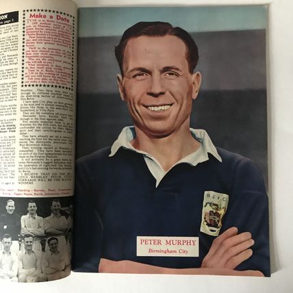 CHARLES BUCHAN Football Monthly 1955 May Wolves Wilshaw Man City Jack Milburn VG