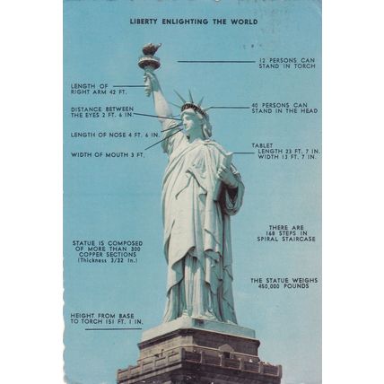 1970 era - New York City - Lot of 4 - Postcards & Stamps - Manhattan
