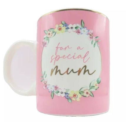 Mum Mug for a Special Mum Pink Floral 9.5 CM Ceramic Mothers Day Gift Tableware