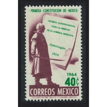 Mexico 150th Anniversary 1964 of First Constitution 1965 MNH SG#1092