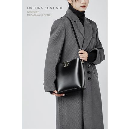 Women's Genuine Leather Tote Shoulder Handbag Black