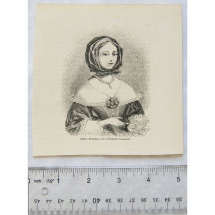1860s engraving - Dorothy, wife of Richard Cromwell