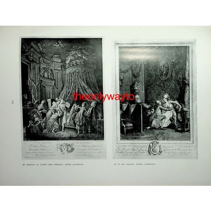 Two French Engravings, Moreau And De Launay, Book Illustration (Print), 1909