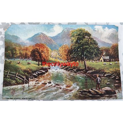 On The Llugwy, North Wales, Tuck's Oilette Postcard, 1900s