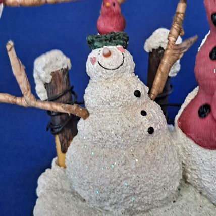SNOWMAN Christmas STOCKING HOLDER Mantel Hanger Hook Resin Cast Iron