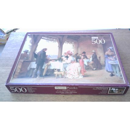 THE POSTMAN by Pierre Outin (1840-99) Jigsaw Puzzle (500 Piece) Hestair Classics