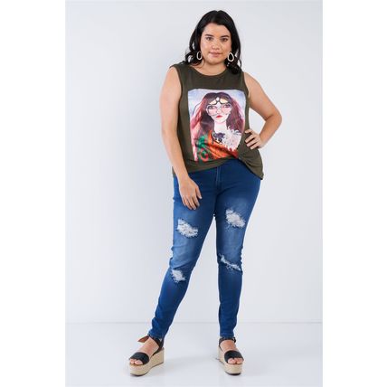Women's Plus Size Shady Girl Graphic Top