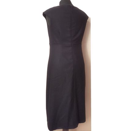 Laura Ashley Black Wool Shift Dress 12 UK