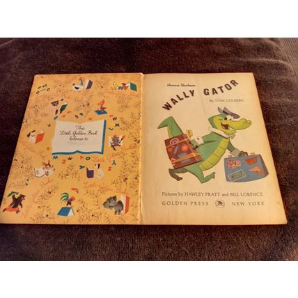 Little Golden Book Wally Gator By Tom Golberg (A) First Edition 1963