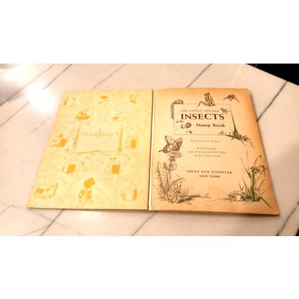 Old Vintage Little Golden Activity Book Insect Stamps (A) First Edition 1958
