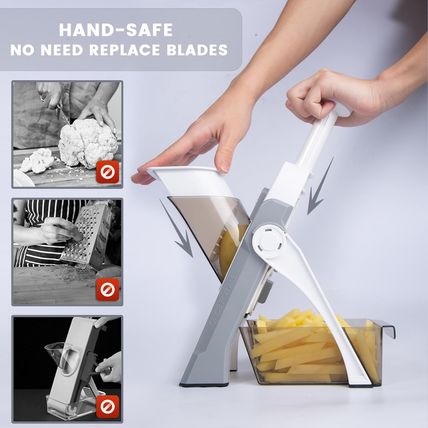Supmakin Safe Mandoline Slicer for Kitchen, Vegetable Food Potato Chip Slicer Ma