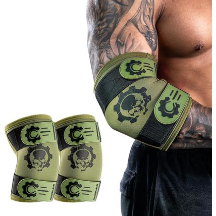 MANUEKLEAR 5Mm Neoprene Weight Lifting Elbow Sleeves for Men (1 Pair), Elbow Sle