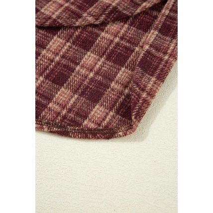Moss Green Vintage Plaid Patchwork Drop Shoulder Sweatshirt