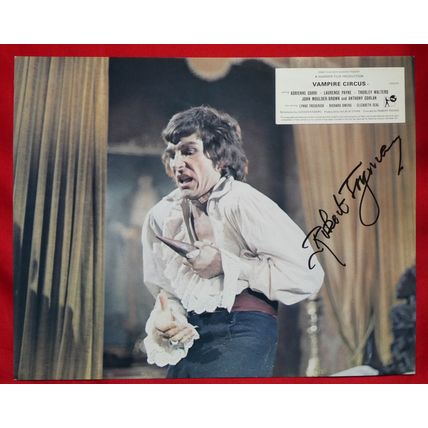 VAMPIRE CIRCUS(1971) original UK FOH / Lobby cards **Adrienne Corri** SIGNED x 3