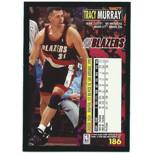 1994-1995 Fleer - #186 - Tracy Murray