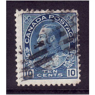CANADA 1922 10c BLUE SG 253 FINE USED #2