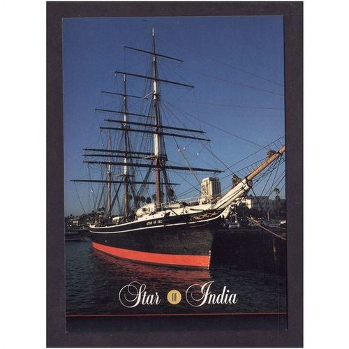 STAR OF INDIA - SAN DIEGO, CALIFORNIA. - NICE COLOURED - UNUSED