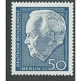 BERLIN - 1967 50pf U/M 'PRES. LUBKE' (EBID42-409)