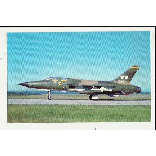 Aviation REPUBLIC F-105G THUNDERCHIEF Postcard by Mastercraft (100)
